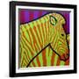 Cadmium Zebra-John Nolan-Framed Giclee Print