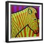 Cadmium Zebra-John Nolan-Framed Giclee Print