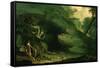 Cadmus and the Dragon-John Martin-Framed Stretched Canvas
