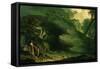 Cadmus and the Dragon-John Martin-Framed Stretched Canvas