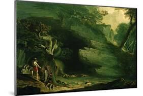 Cadmus and the Dragon-John Martin-Mounted Giclee Print