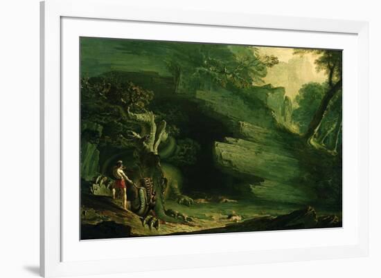Cadmus and the Dragon-John Martin-Framed Giclee Print