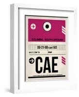 CAE Columbia Luggage Tag I-NaxArt-Framed Art Print