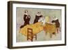 Caedmon Leaving a Feast-George Morrow-Framed Art Print