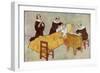 Caedmon Leaving a Feast-George Morrow-Framed Art Print