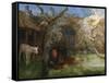 Caedmon's Awakening-Arthur Hughes-Framed Stretched Canvas