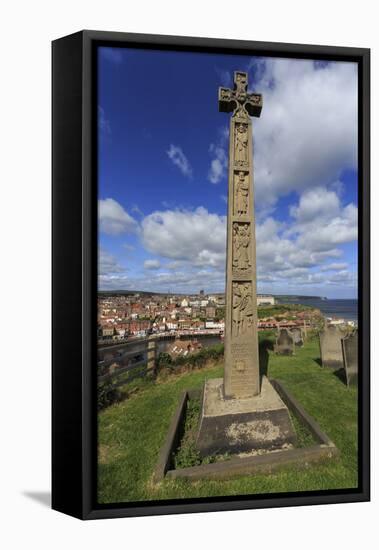 Caedmon's Cross in the Celtic Style-Eleanor Scriven-Framed Stretched Canvas