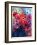 Caen Anemones in a Blue Jug-Karen Armitage-Framed Giclee Print