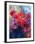 Caen Anemones in a Blue Jug-Karen Armitage-Framed Giclee Print