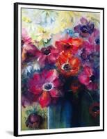 Caen Anemones with Daisies-Karen Armitage-Framed Premium Giclee Print