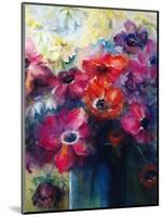 Caen Anemones with Daisies-Karen Armitage-Mounted Giclee Print