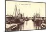Caen Calvados, Le Port, Hafenpartie, Schiffe Garant-null-Mounted Giclee Print