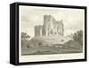Caerdiff Castle, Glamorganshire (Engraving)-English School-Framed Stretched Canvas