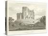 Caerdiff Castle, Glamorganshire (Engraving)-English School-Stretched Canvas