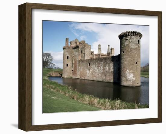 Caerlaverock Castle, Dating from the 13th Century, Dumfriesshire, Scotland, United Kingdom-Jennifer Fry-Framed Photographic Print