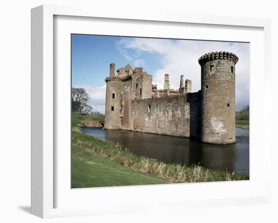 Caerlaverock Castle, Dating from the 13th Century, Dumfriesshire, Scotland, United Kingdom-Jennifer Fry-Framed Photographic Print