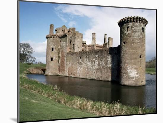 Caerlaverock Castle, Dating from the 13th Century, Dumfriesshire, Scotland, United Kingdom-Jennifer Fry-Mounted Photographic Print