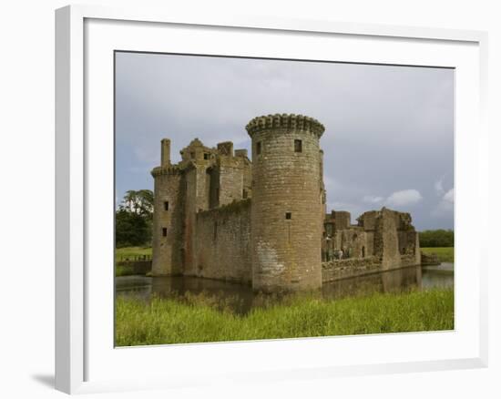 Caerlaverock Castle, Near Dumfries,Dumfries and Galloway, Scotland, United Kingdom, Europe-Richardson Rolf-Framed Photographic Print