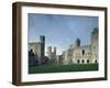 Caernarfon (Caernarvon) Castle, Unesco World Heritage Site, Gwynedd, Wales, United Kingdom-Adam Woolfitt-Framed Photographic Print