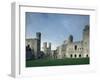 Caernarfon (Caernarvon) Castle, Unesco World Heritage Site, Gwynedd, Wales, United Kingdom-Adam Woolfitt-Framed Photographic Print