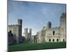 Caernarfon (Caernarvon) Castle, Unesco World Heritage Site, Gwynedd, Wales, United Kingdom-Adam Woolfitt-Mounted Photographic Print