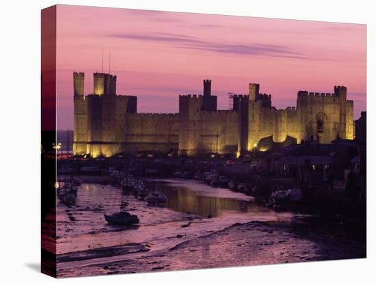 Caernarfon (Caernarvon) Castle, Unesco World Heritage Site, Gwynedd, Wales, United Kingdom-Adam Woolfitt-Stretched Canvas