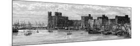 Caernarfon Castle, Gwynedd, Wales, 19th Century-Benoist-Mounted Giclee Print