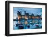 Caernarfon Castle , North Wales-stocker1970-Framed Photographic Print