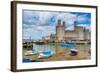 Caernarfon Castle, UNESCO World Heritage Site, Caernarfon, Gwynedd, Wales, United Kingdom, Europe-Alan Copson-Framed Photographic Print