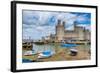 Caernarfon Castle, UNESCO World Heritage Site, Caernarfon, Gwynedd, Wales, United Kingdom, Europe-Alan Copson-Framed Photographic Print