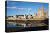 Caernarfon Castleand City Wall, Caernarfon, Wales-Peter Groenendijk-Stretched Canvas