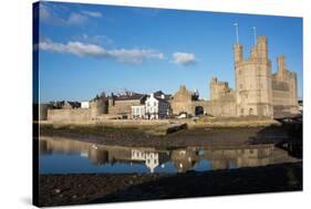 Caernarfon Castleand City Wall, Caernarfon, Wales-Peter Groenendijk-Stretched Canvas