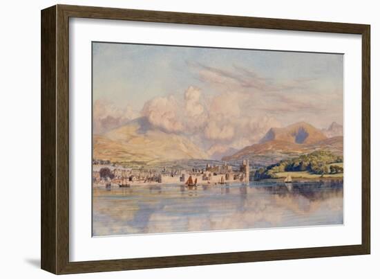 Caernarvon, 1875 (Oil on Canvas)-John Brett-Framed Giclee Print