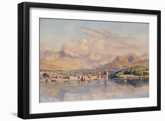 Caernarvon, 1875 (Oil on Canvas)-John Brett-Framed Giclee Print