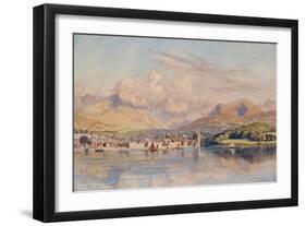 Caernarvon, 1875 (Oil on Canvas)-John Brett-Framed Giclee Print