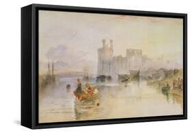 Caernarvon Castle, c.1833-Joseph Mallord William Turner-Framed Stretched Canvas