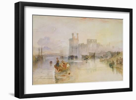 Caernarvon Castle, c.1833-Joseph Mallord William Turner-Framed Giclee Print