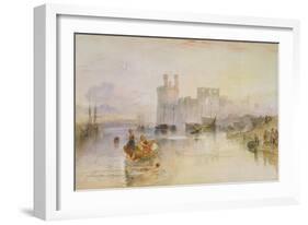 Caernarvon Castle, c.1833-Joseph Mallord William Turner-Framed Giclee Print