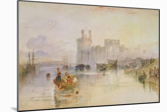 Caernarvon Castle, c.1833-Joseph Mallord William Turner-Mounted Giclee Print