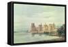 Caernarvon Castle-Thomas Girtin-Framed Stretched Canvas