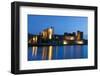 Caerphilly Castle at Dusk, Wales, Gwent, United Kingdom, Europe-Billy Stock-Framed Photographic Print