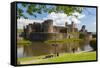 Caerphilly Castle, Gwent, Wales, United Kingdom, Europe-Billy Stock-Framed Stretched Canvas