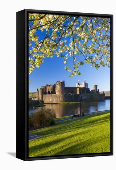 Caerphilly Castle, Gwent, Wales, United Kingdom, Europe-Billy Stock-Framed Stretched Canvas