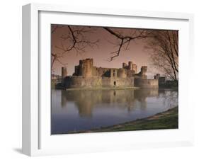 Caerphilly Castle in southern Wales, United Kingdom-Alan Klehr-Framed Photographic Print