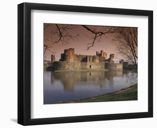 Caerphilly Castle in southern Wales, United Kingdom-Alan Klehr-Framed Photographic Print