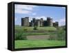 Caerphilly Castle, Mid-Glamorgan, Wales, United Kingdom-Roy Rainford-Framed Stretched Canvas