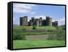 Caerphilly Castle, Mid-Glamorgan, Wales, United Kingdom-Roy Rainford-Framed Stretched Canvas