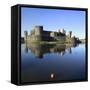 Caerphilly Castle-Charles Bowman-Framed Stretched Canvas