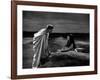 CAESAR AND CLEOPATRA, 1945 directed by GABRIEL PASCAL Claude Rains and Vivien Leigh (b/w photo)-null-Framed Photo