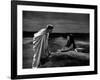 CAESAR AND CLEOPATRA, 1945 directed by GABRIEL PASCAL Claude Rains and Vivien Leigh (b/w photo)-null-Framed Photo